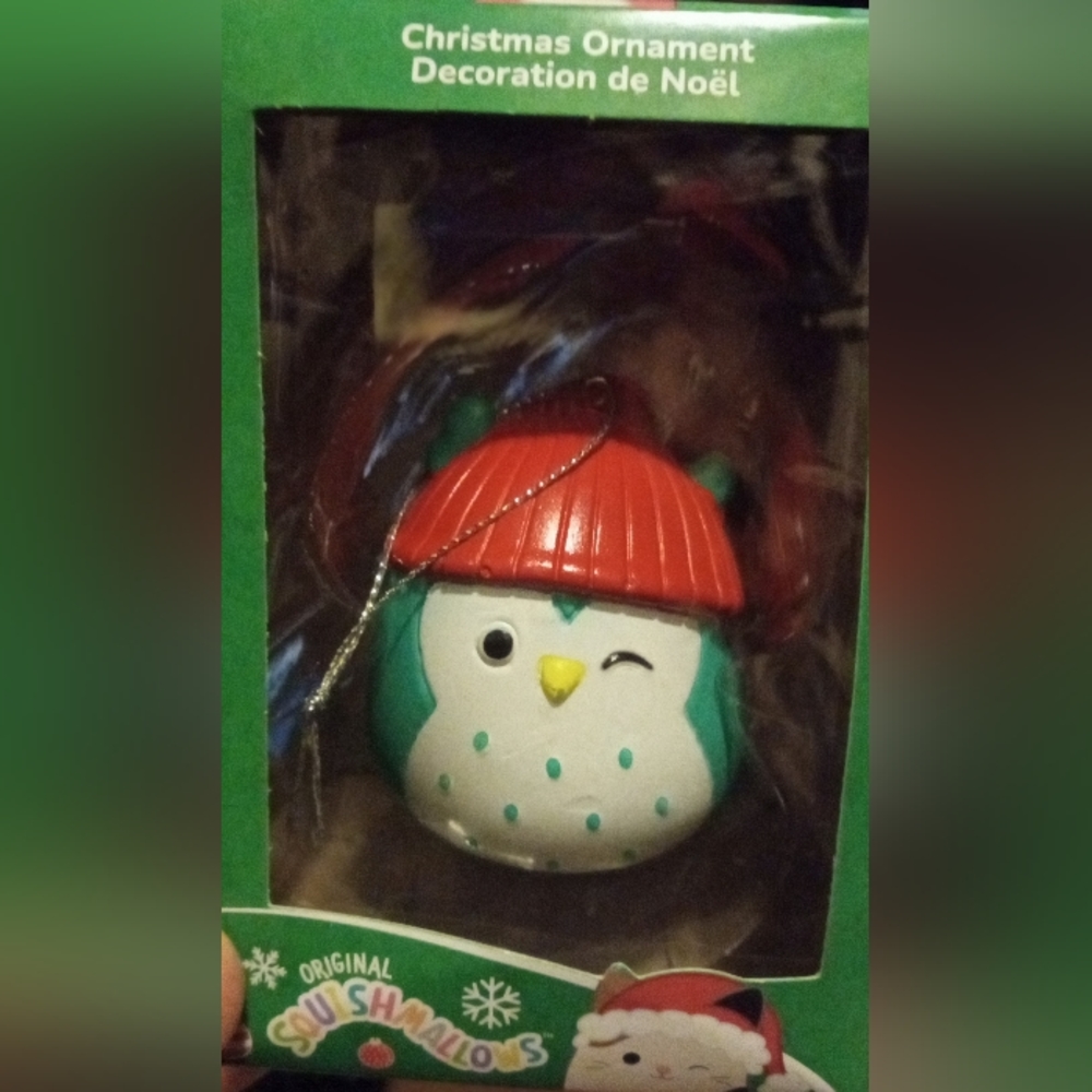 Original Owl squishmellow Christmas Ornament